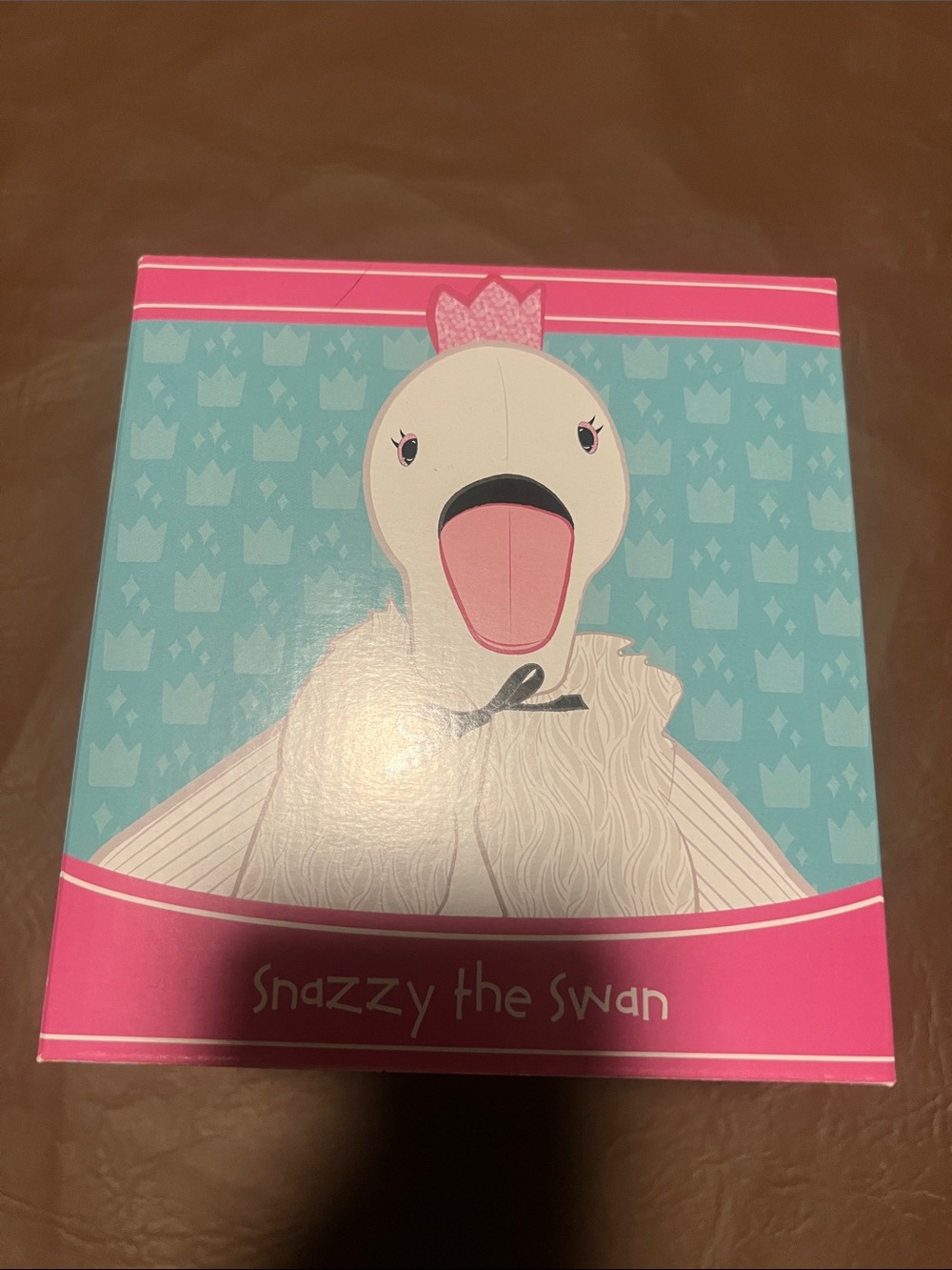 Scentsy Pink Teal Snazzy the Swan Box Art
